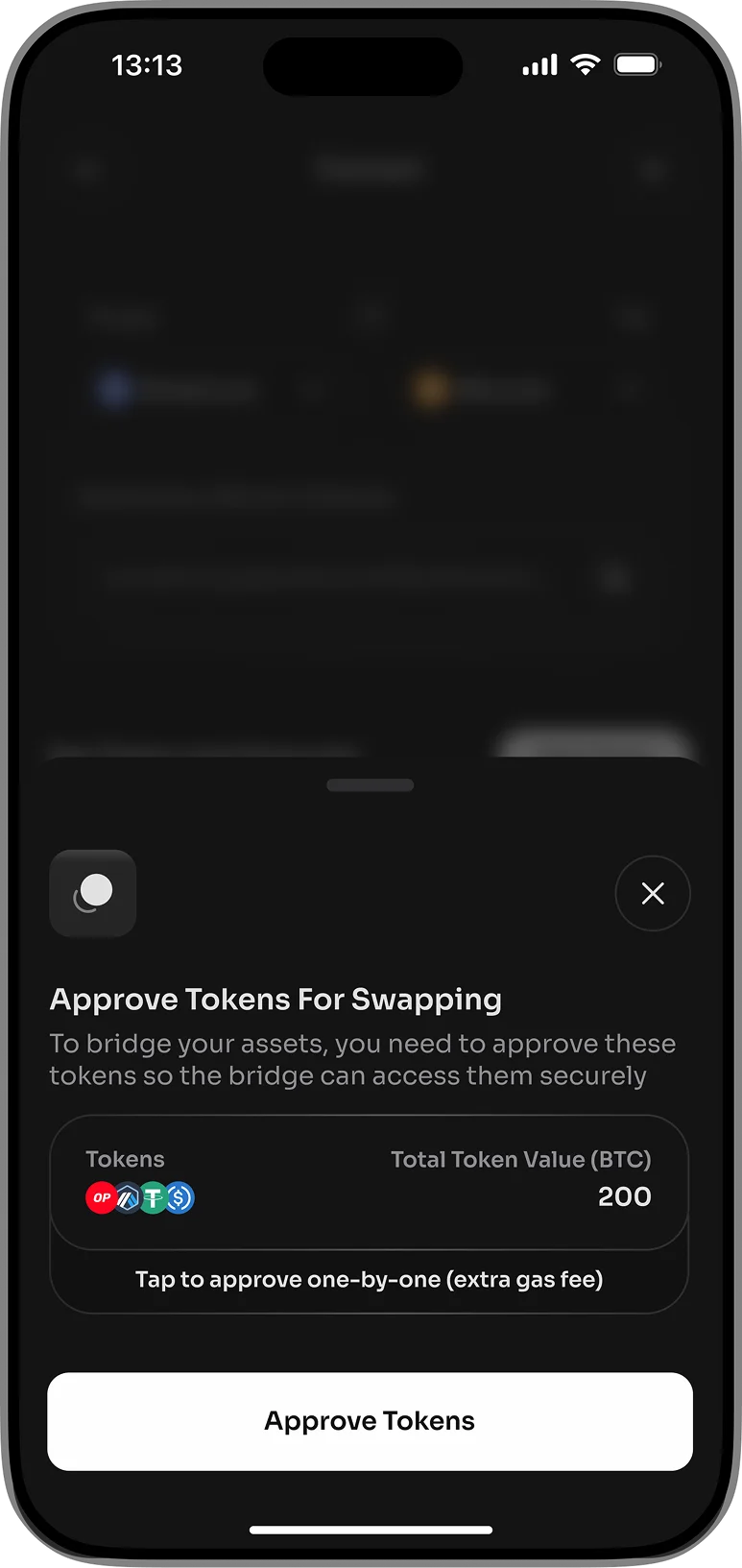 Dacryp wallet backup screen